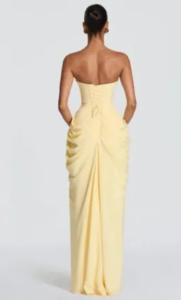 Babyboo Cyra Maxi Dress - Lemon for rent on The Volte - image 2
