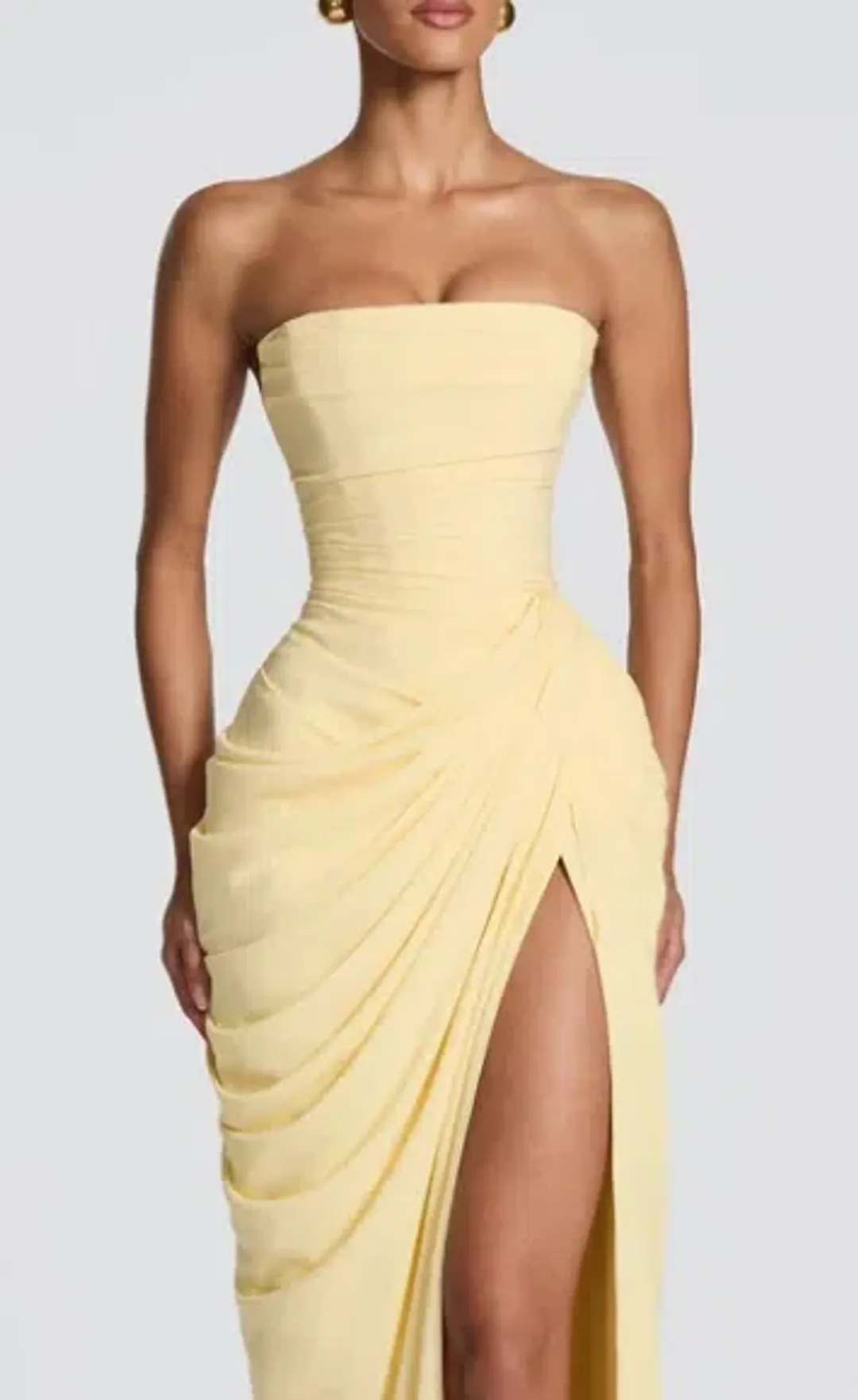 Babyboo Cyra Maxi Dress - Lemon for rent on The Volte - main image