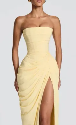 Babyboo Cyra Maxi Dress - Lemon for rent on The Volte - image 3