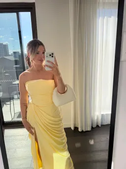 Babyboo Cyra Maxi Dress - Lemon for rent on The Volte - image 1