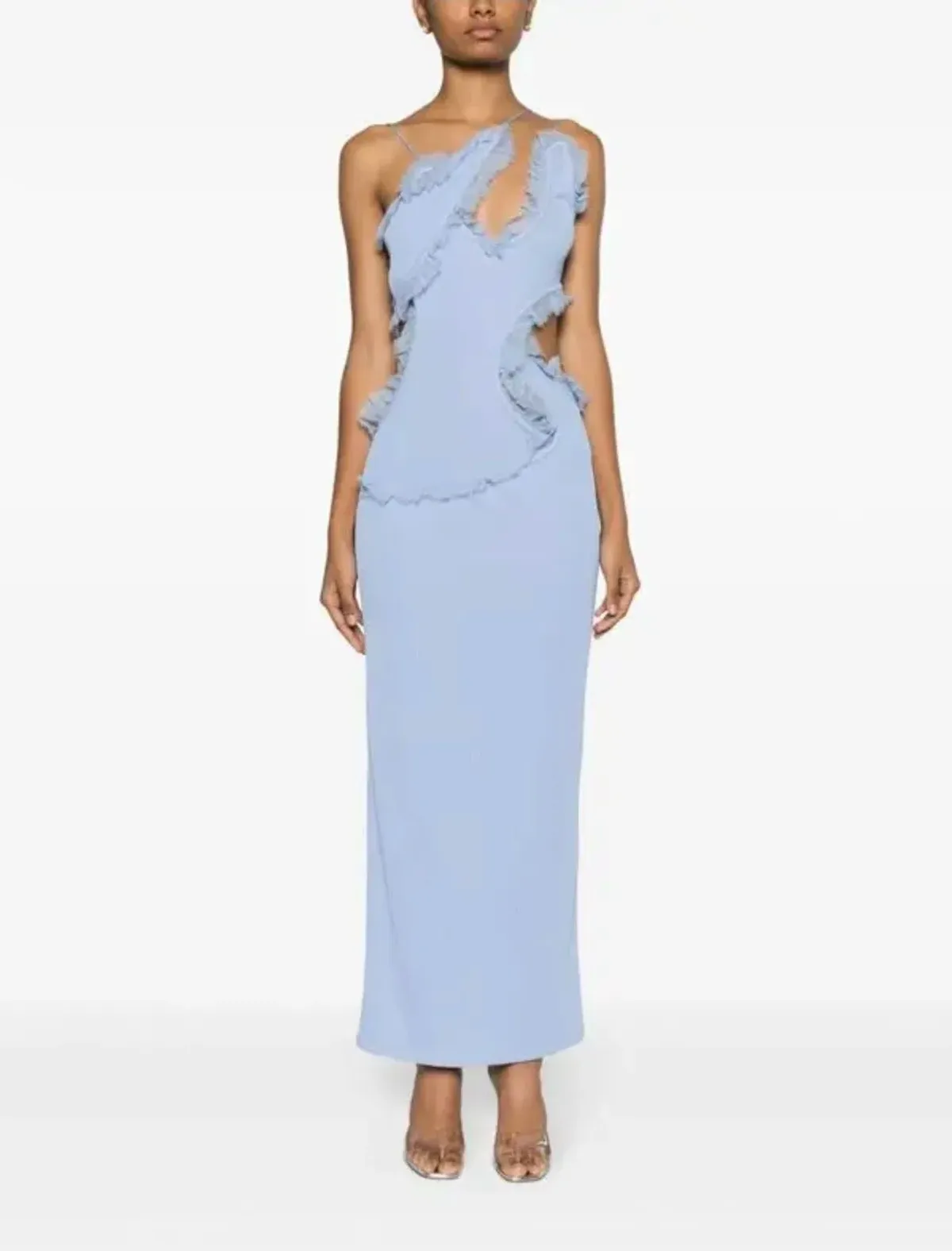 Christopher Esber Carina Interlinked Dress Blue Size 6 for rent on The Volte - main image