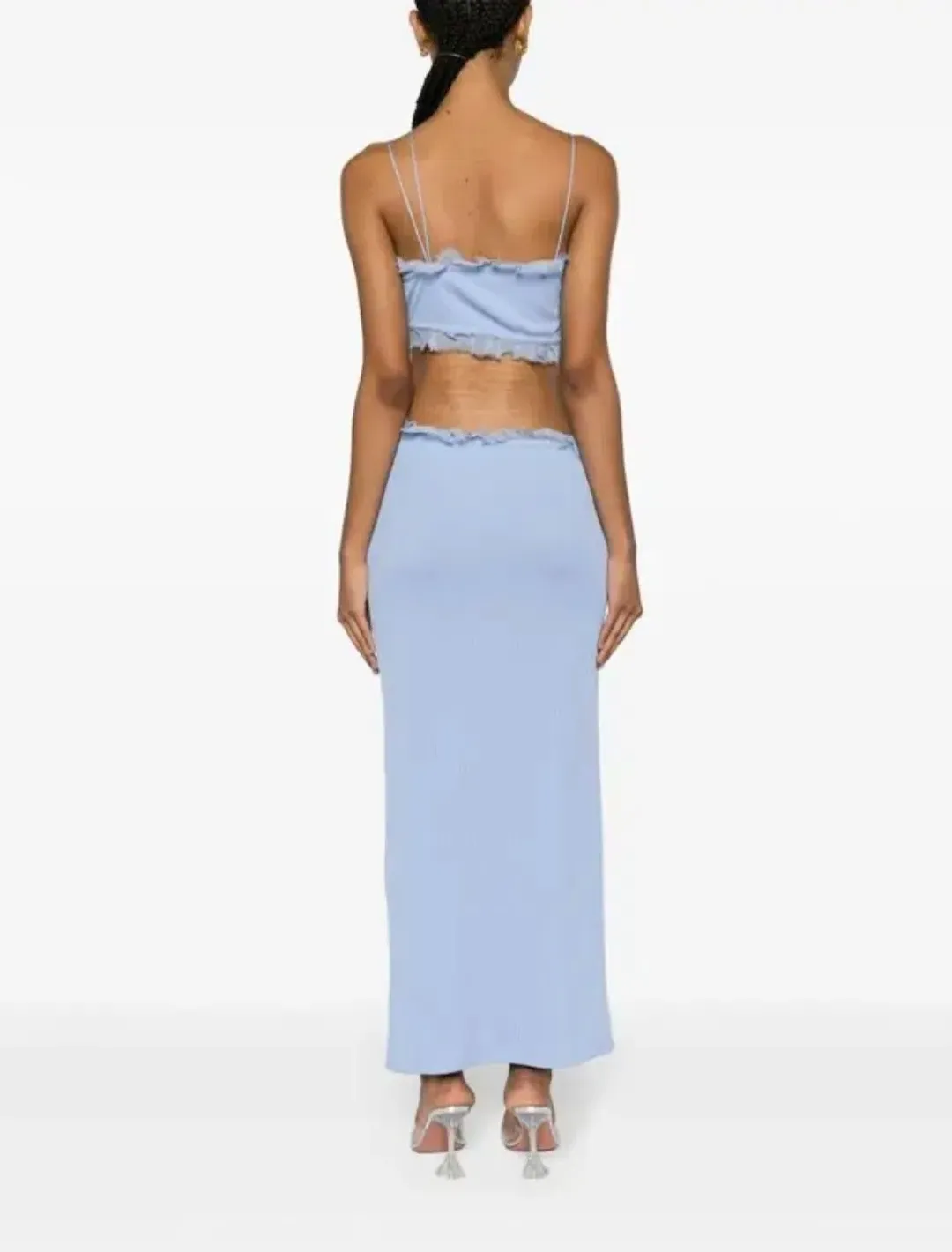 Christopher Esber Carina Interlinked Dress Blue Size 6 for rent on The Volte - main image