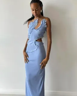 Christopher Esber Carina Interlinked Dress Blue Size 8 for rent on The Volte - image 6