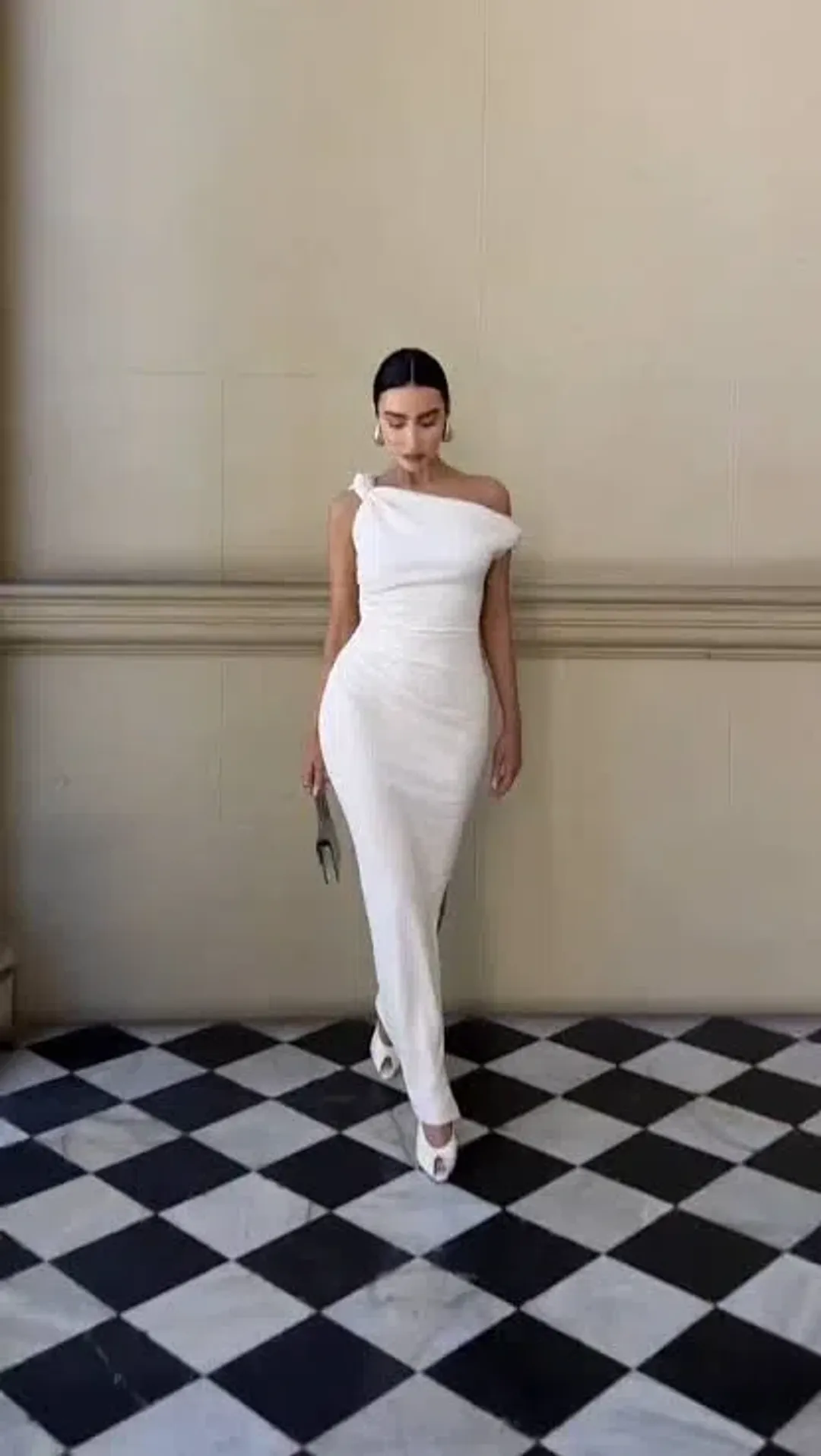 Sheike Willow Midi Dress Ivory White Sz14 for rent on The Volte - main image