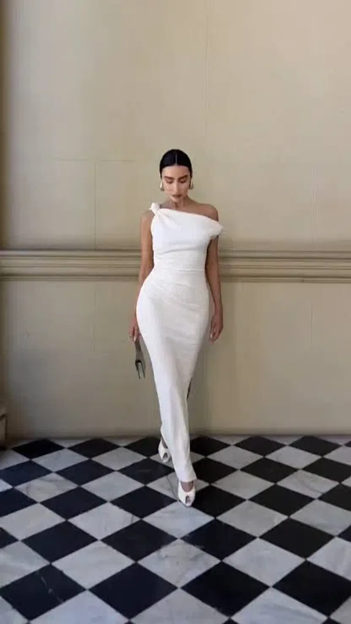 Sheike Willow Midi Dress Ivory White Sz14 for rent on The Volte - main image