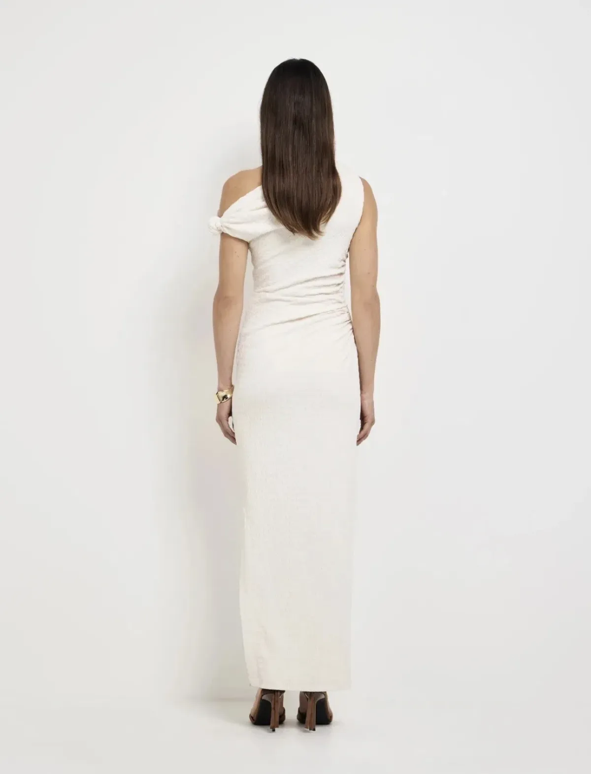 Sheike Willow Midi Dress Ivory White Sz14 - Image 3