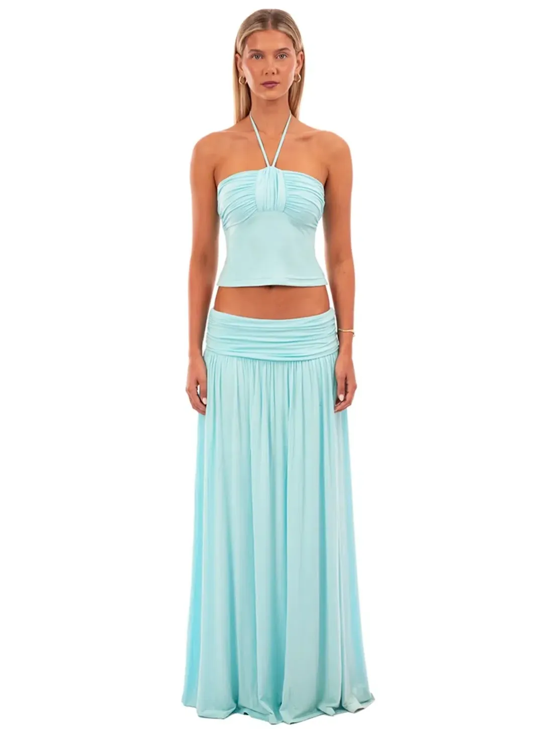 I AM DELILAH Mariella Halter Top & Maxi Skirt. Size S / 8-10 AU for rent on The Volte - main image