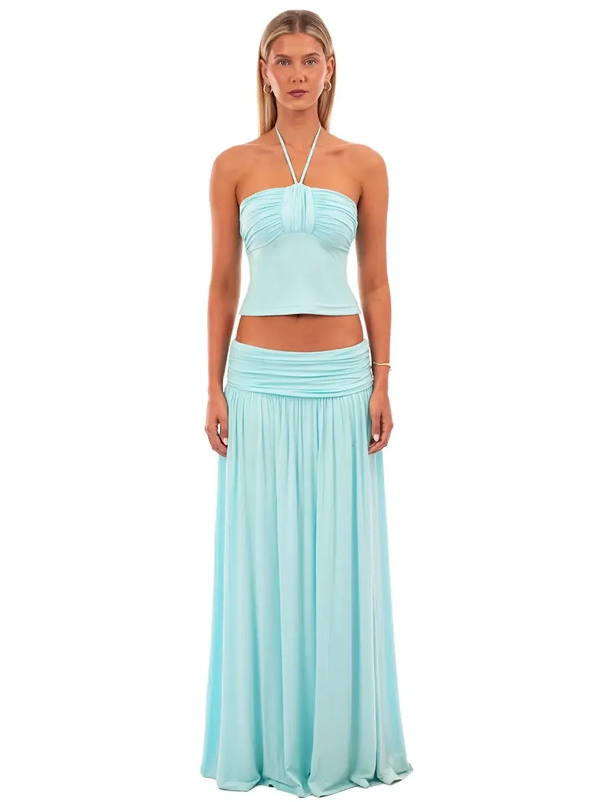 I AM DELILAH Mariella Halter Top & Maxi Skirt. Size S / 8-10 AU - Image 1