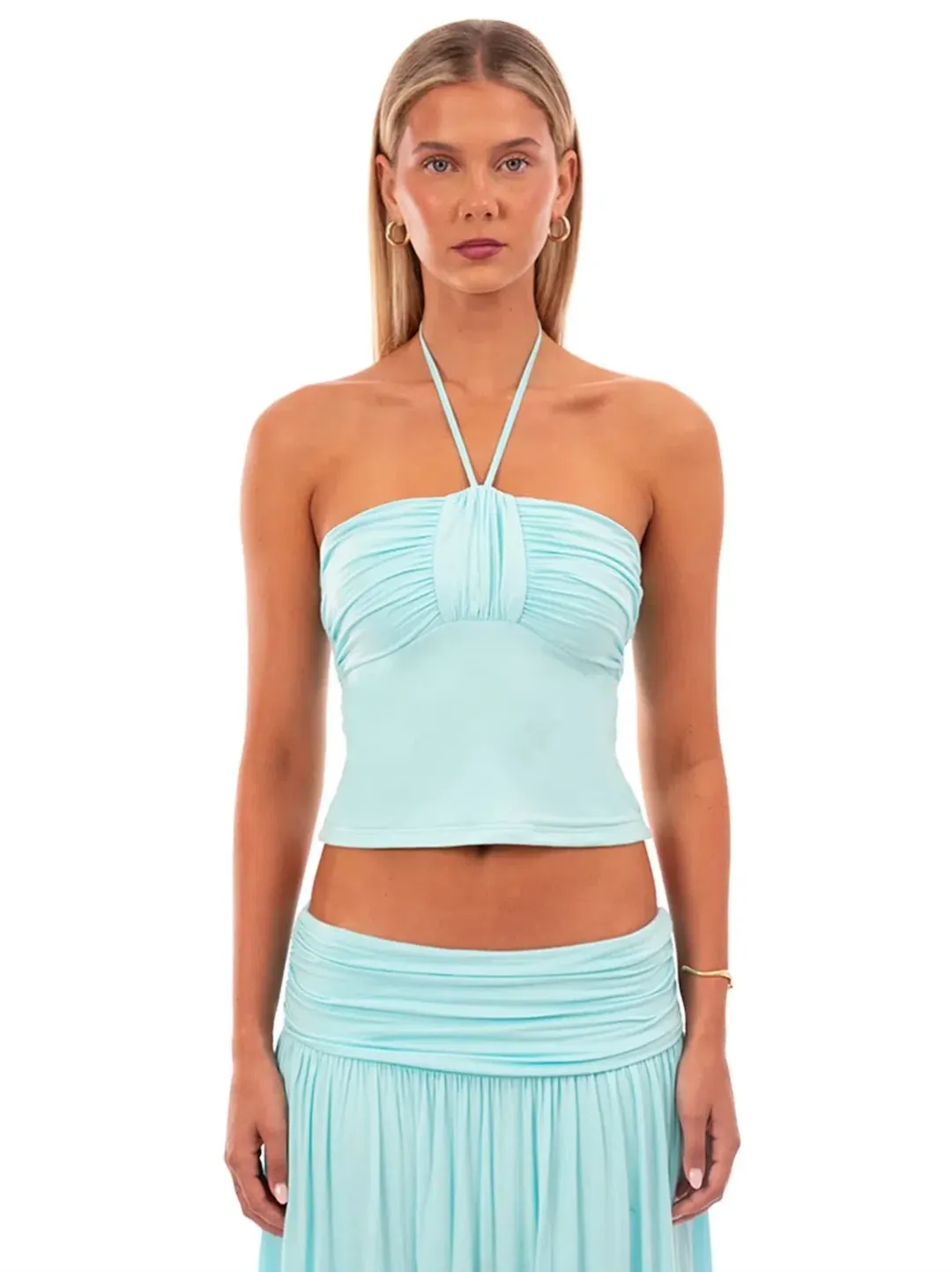 I AM DELILAH Mariella Halter Top & Maxi Skirt. Size S / 8-10 AU for rent on The Volte - main image