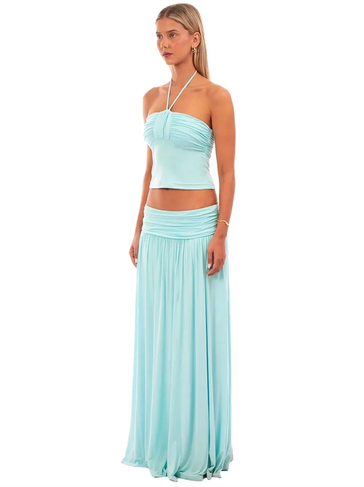 I AM DELILAH Mariella Halter Top & Maxi Skirt. Size S / 8-10 AU - Image 4