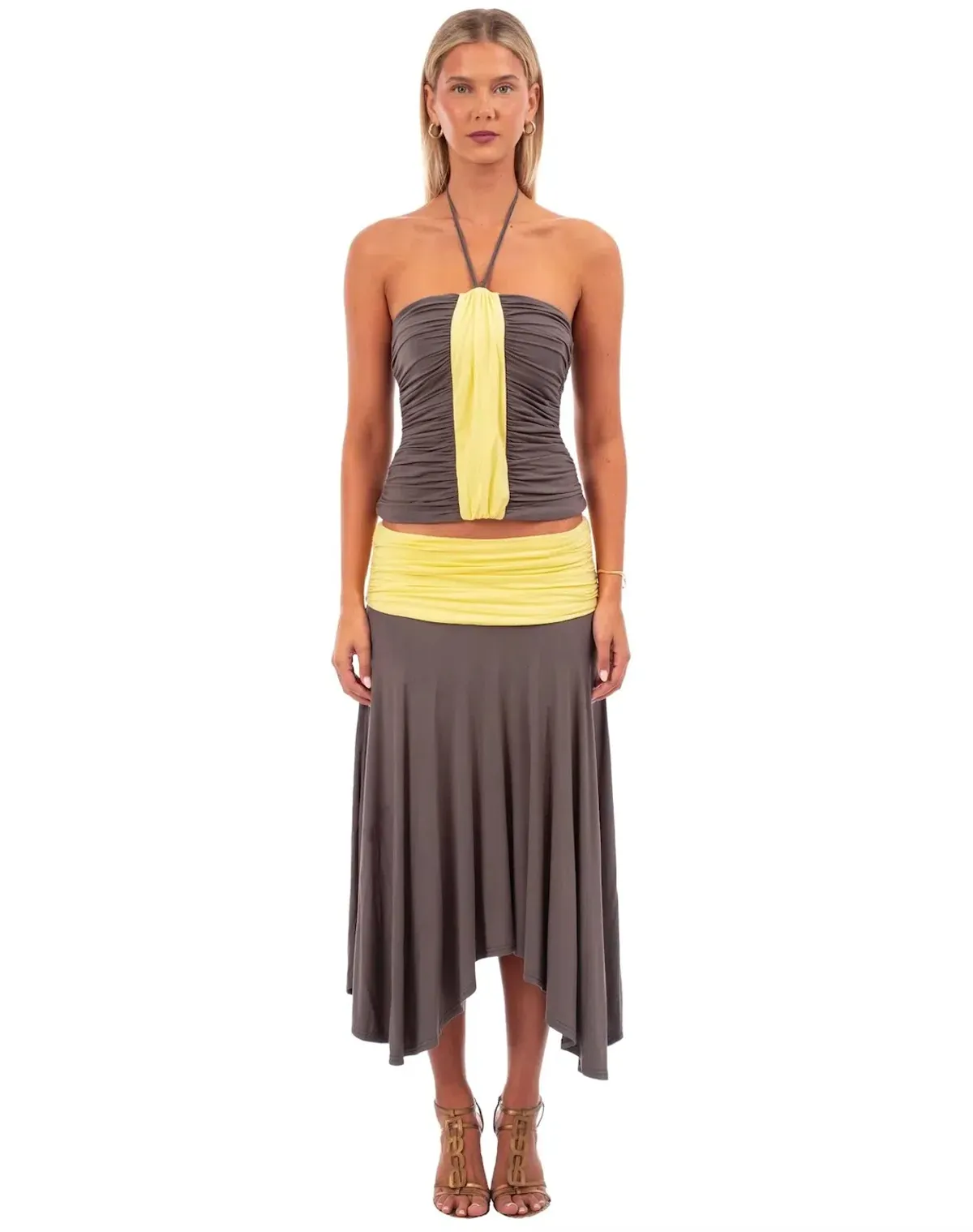 I AM DELILAH Verona Halter Top & Midi Skirt. Size S (8-10 AU) - Image 1
