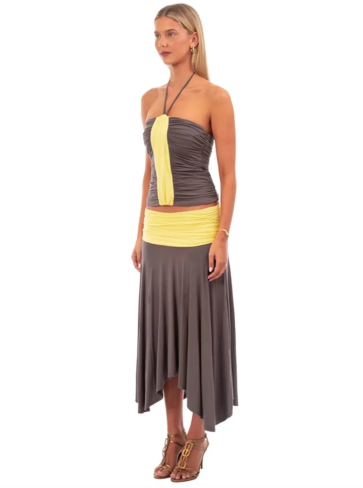 I AM DELILAH Verona Halter Top & Midi Skirt. Size S (8-10 AU) - Image 3