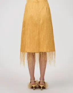 Aston Studio Madeleine Skirt in Harvest Gold size 6 (skirt only) for rent on The Volte - image 4