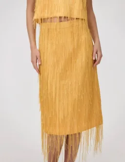 Aston Studio Madeleine Skirt in Harvest Gold size 6 (skirt only) for rent on The Volte - image 3