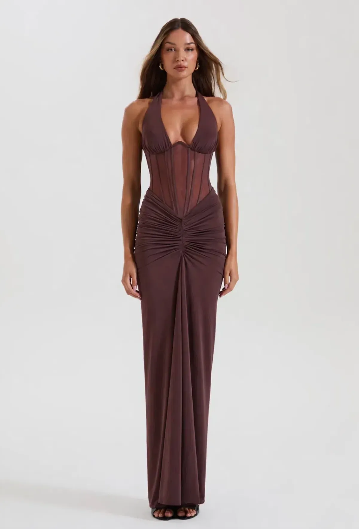 SYDNEY LANE GRACE UNDERWIRE CORSET & MAXI SKIRT. SIZE S (6-8 AU) - Image 1