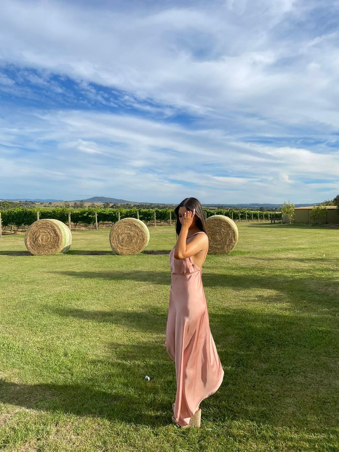One Fell Swoop- Audrey dress in dusty rose for rent on The Volte - main image