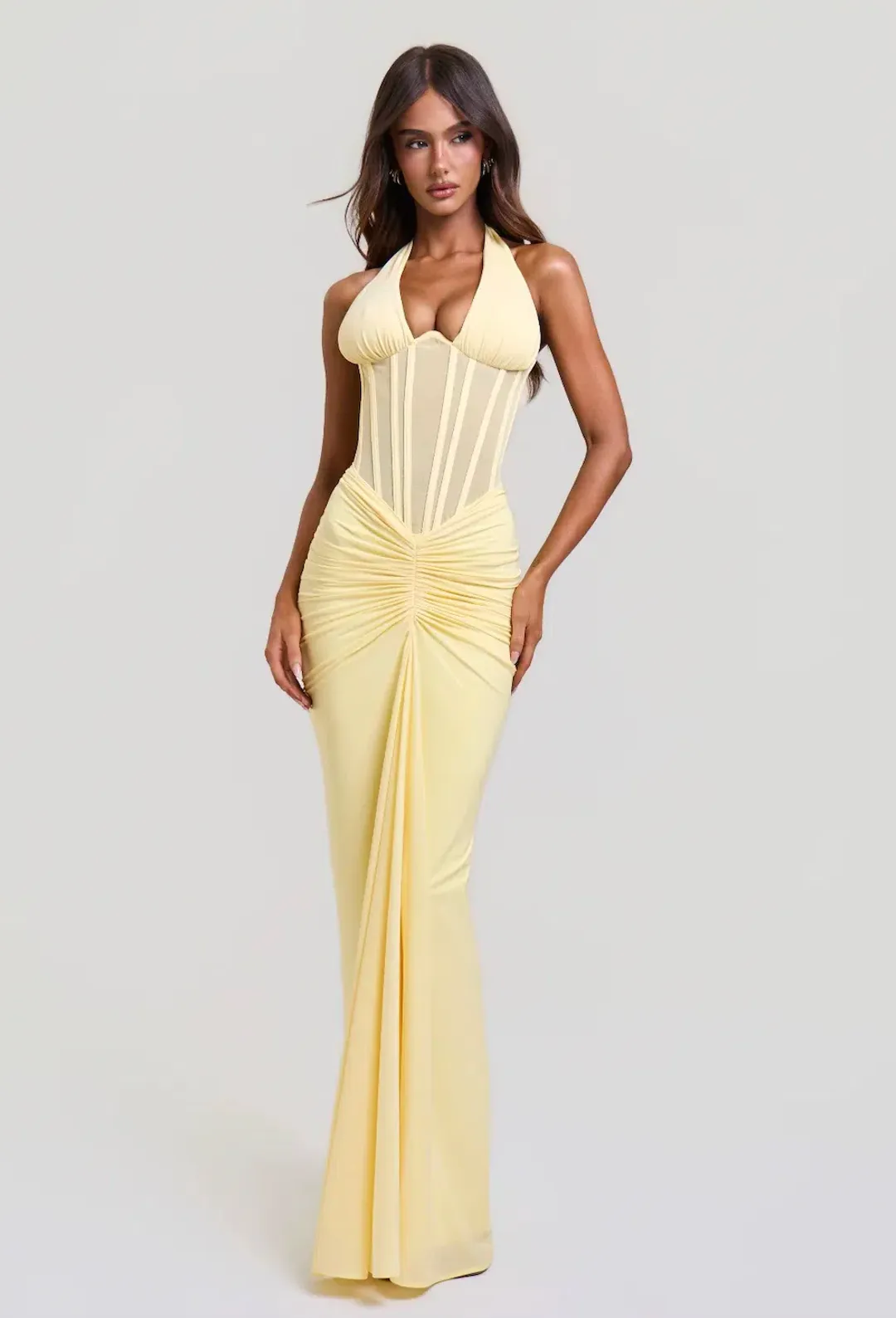 SYDNEY LANE GRACE PLUNGE CORSET & MAXI SKIRT. SIZE S (6-8 AU) for rent on The Volte - main image