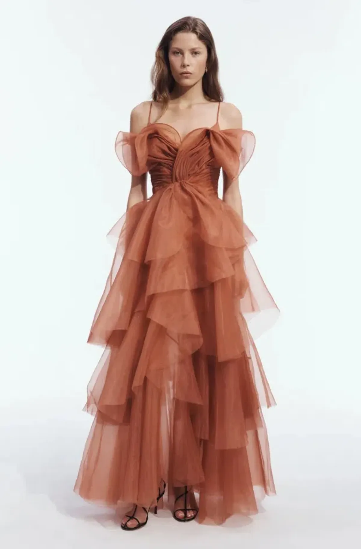 AJE Vionette Maxi Dress / Gown Rust Size 8 - Image 2