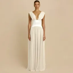 🥂ARCINA ORI Ramona Floor-Length Dress – Ivory White – Size 6 AU (XS) 🥂 for rent on The Volte - image 2