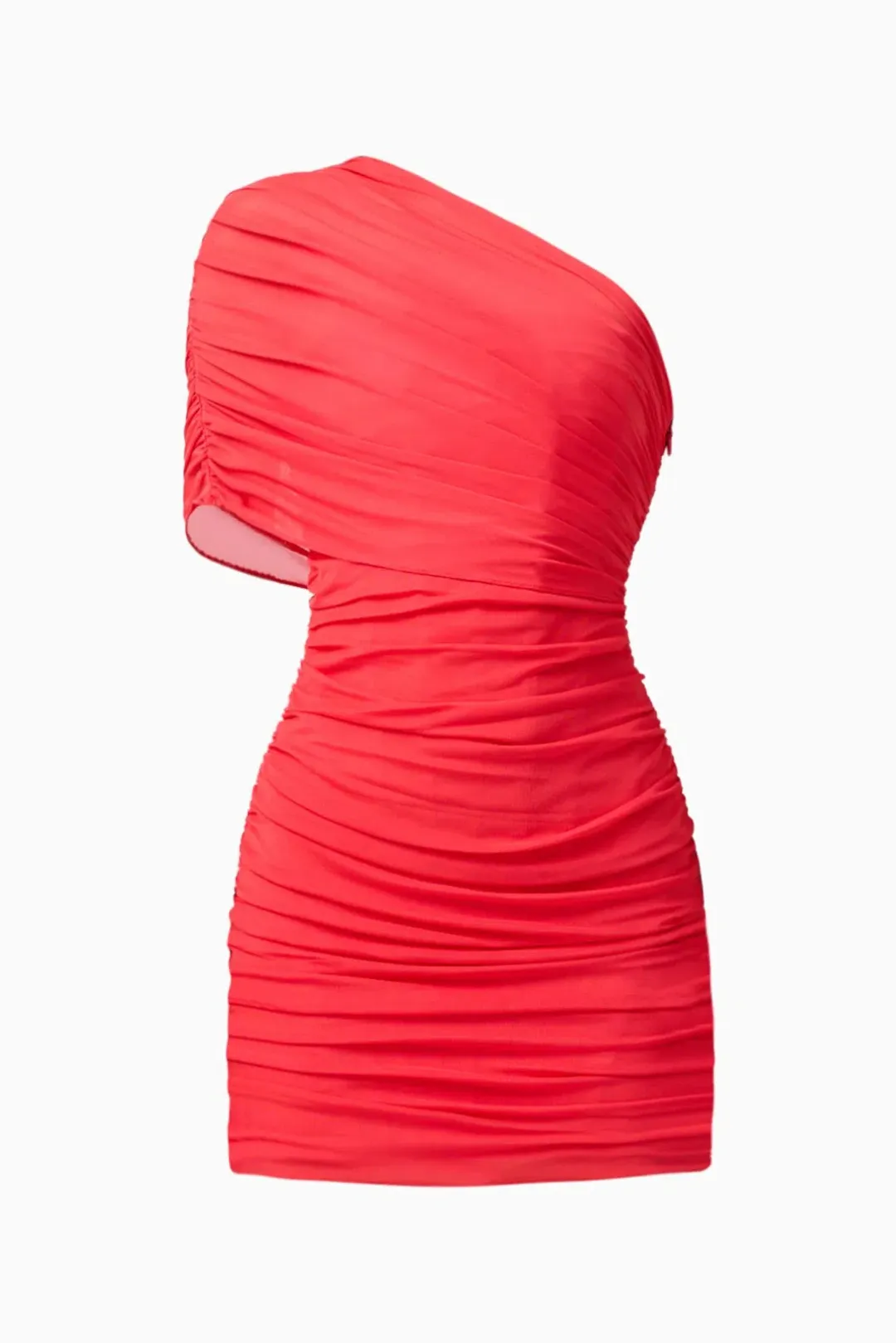 Elliatt Virella Asymmetrical Mini Dress Coral Red Size M / AU 10 for rent on The Volte - main image
