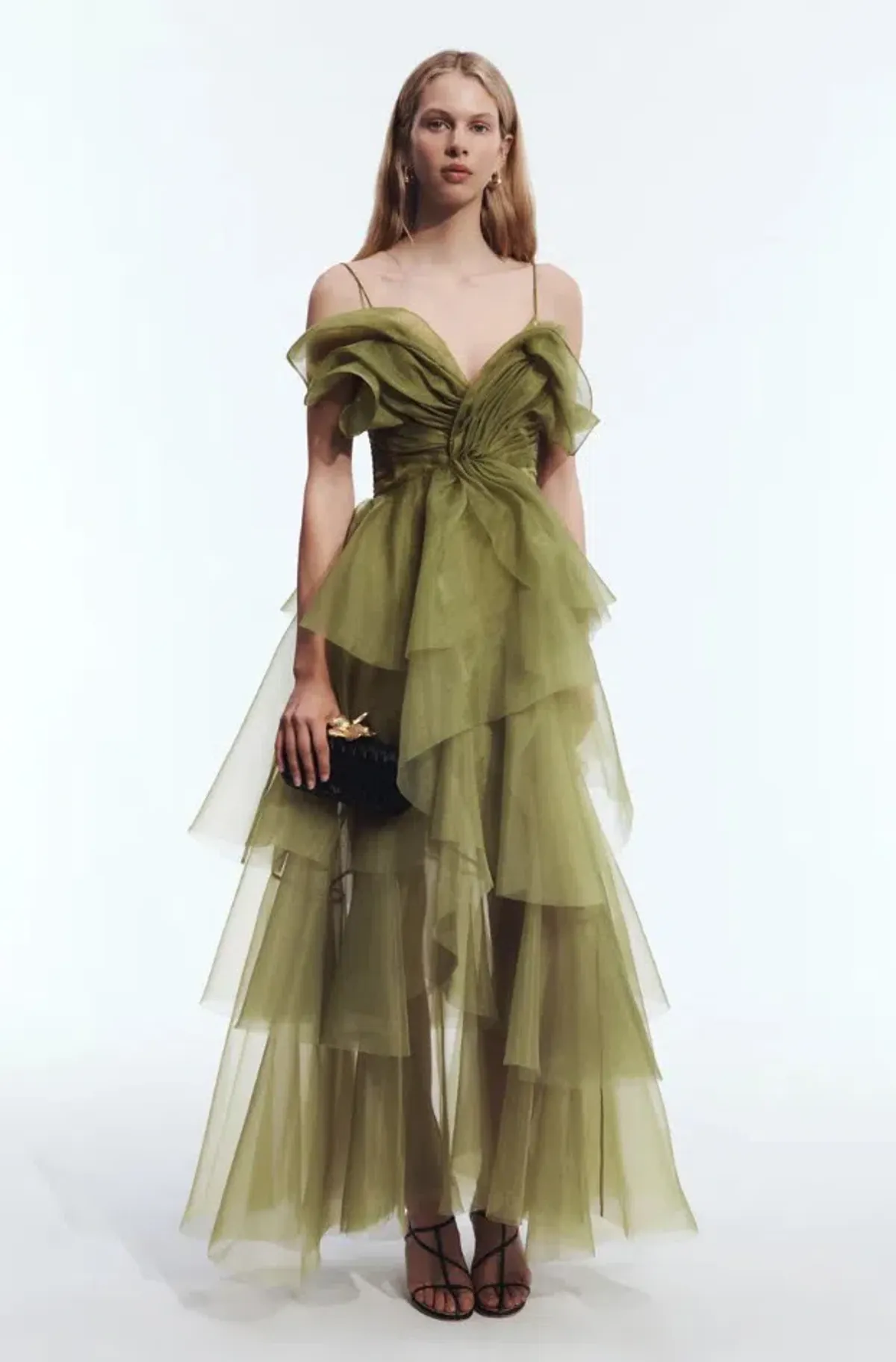 AJE Vionette Maxi Dress / Gown Avocado Size 8 - Image 1