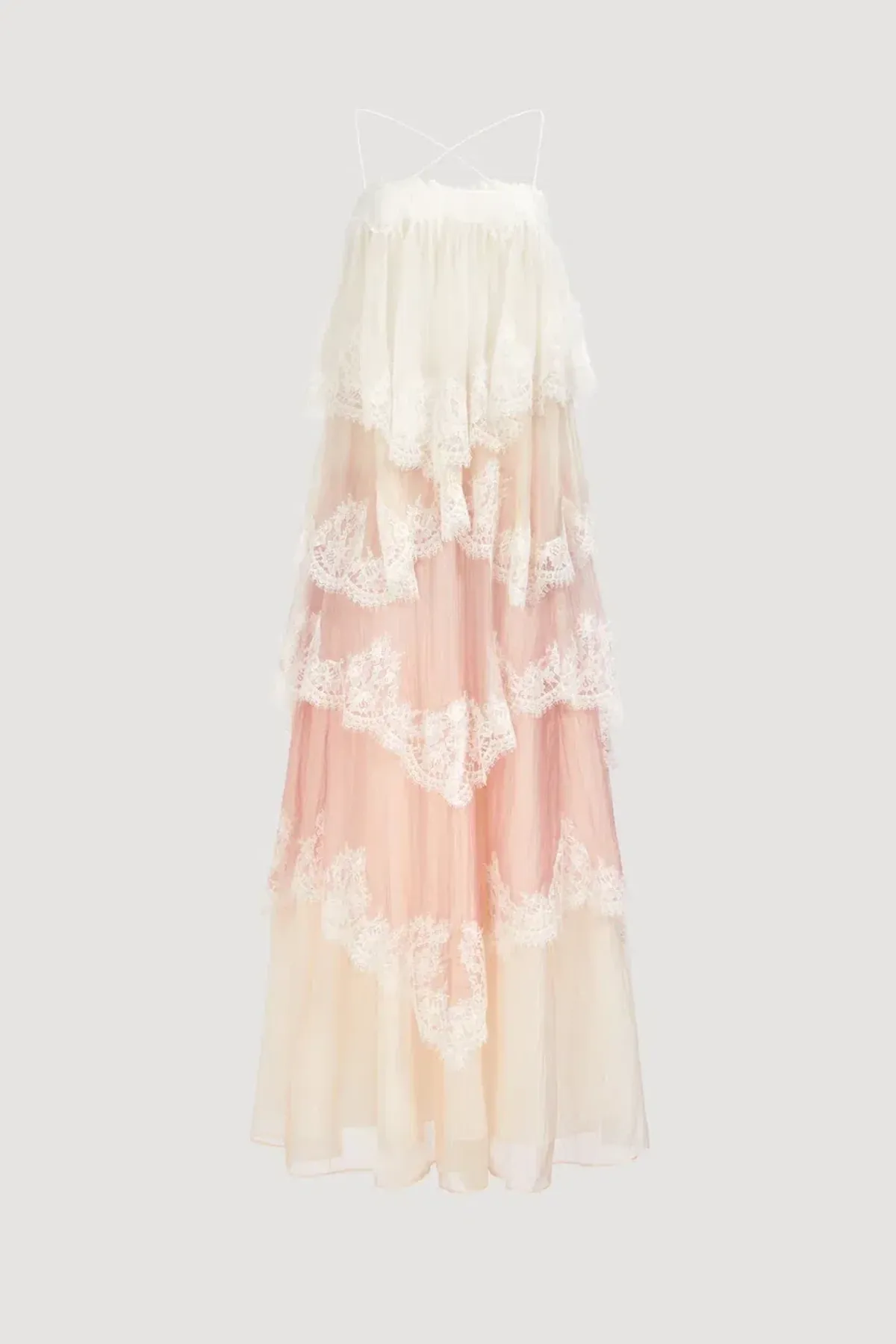 Brand New🩷 Aje Ophelia Lace Gown Size 12 in Multi Pink & Ivory 🩷 - Image 9