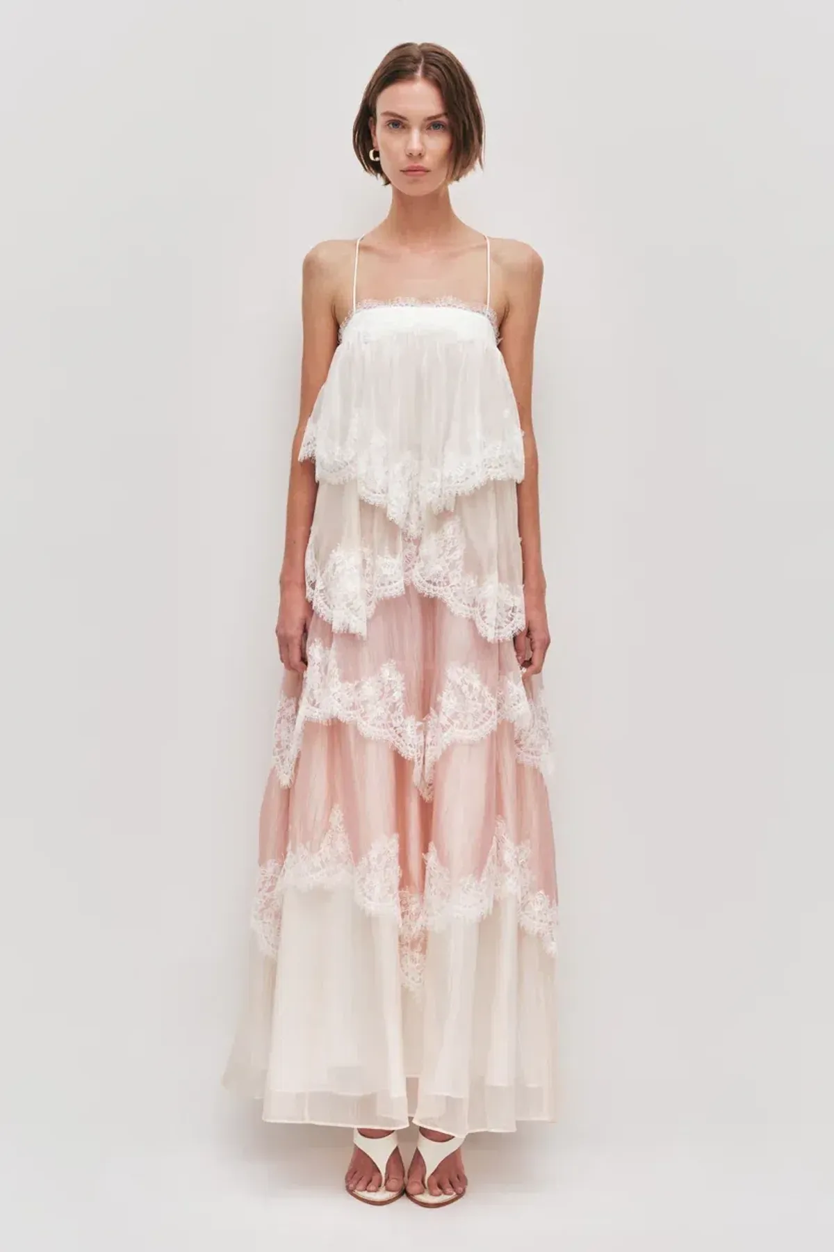 Brand New🩷 Aje Ophelia Lace Gown Size 12 in Multi Pink & Ivory 🩷 - Image 3