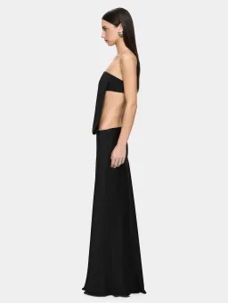 Bec and Bridge Renee Strapless Maxi Dress in Black Size AU 6 for rent on The Volte - image 2