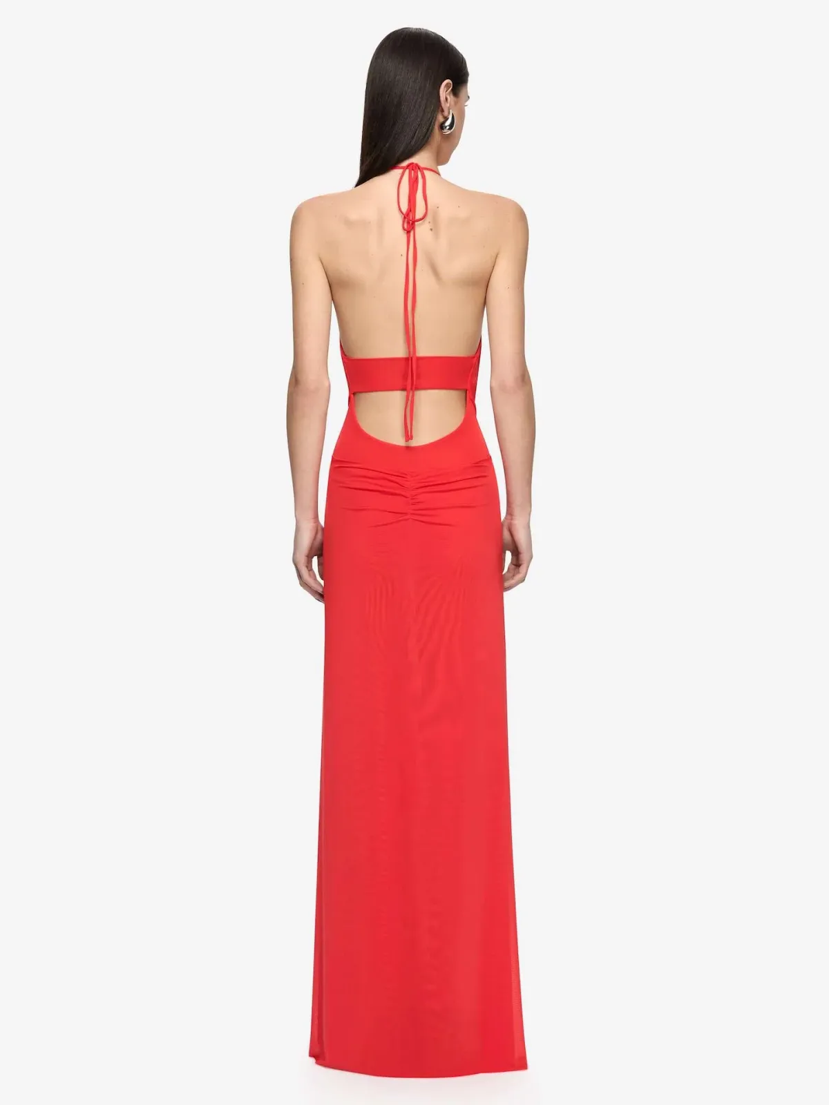 Bec and Bridge Xanthi V Neck Maxi Dress in Flame Red Size AU 6 - Image 3