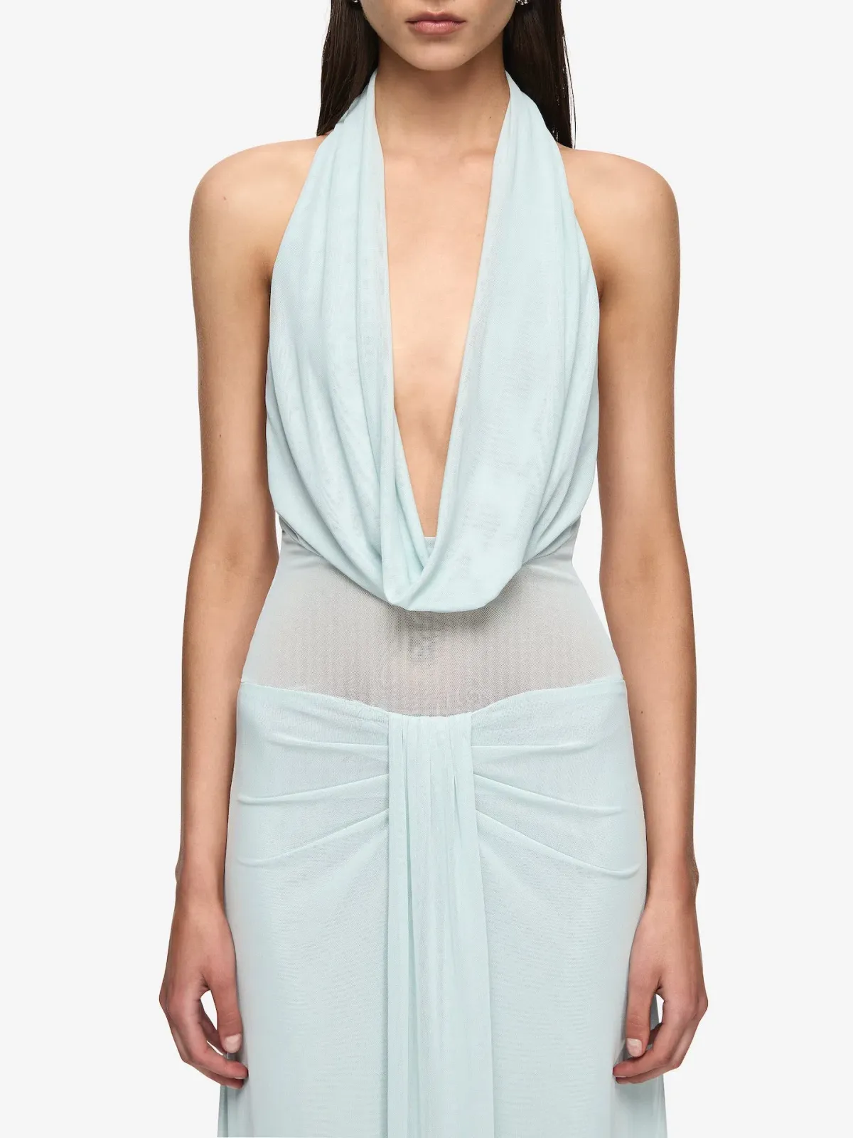 Bec and Bridge Isora Halter Maxi Dress in Mist Blue Size AU 6 - Image 2