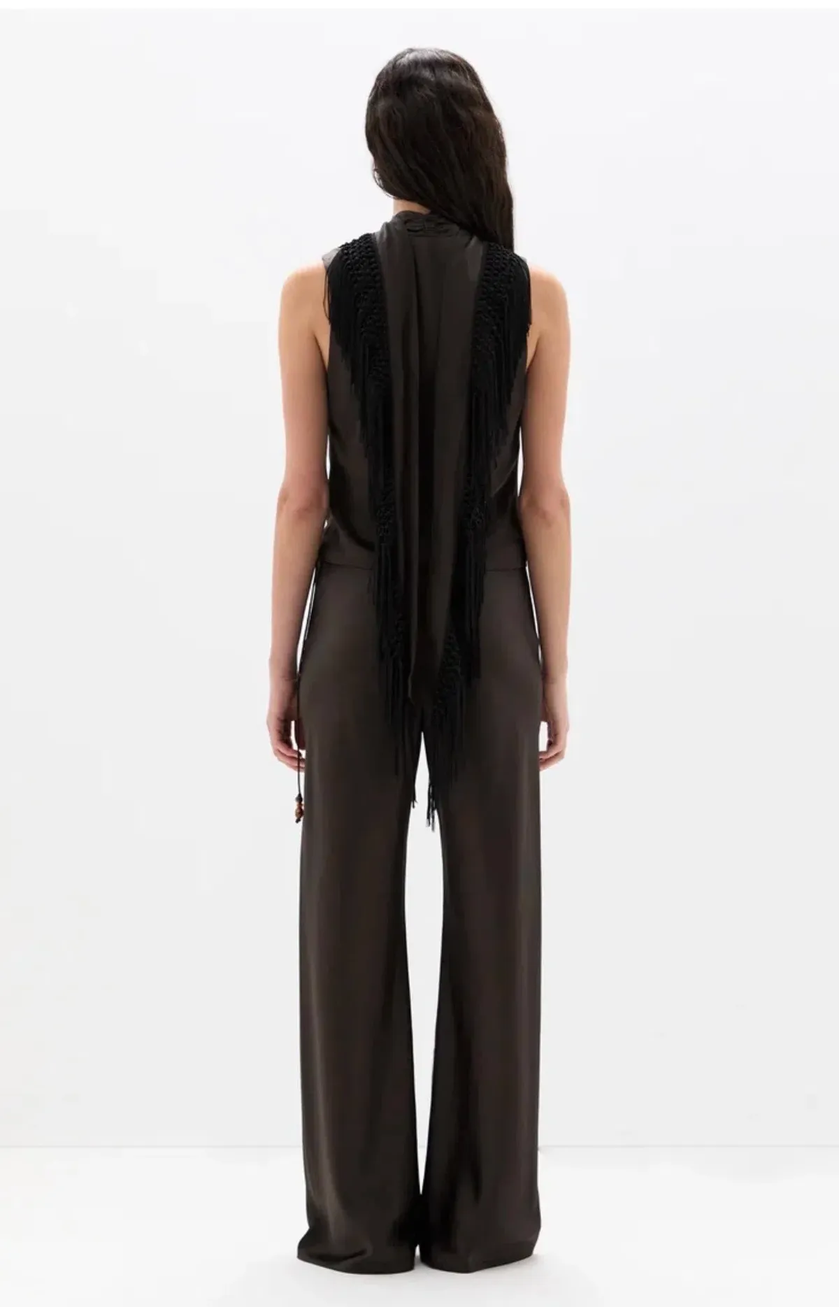 Sir the Label Gabriete Pant and Lula Fringe Tie Top (removable fringe scarf) size 0 - Image 4