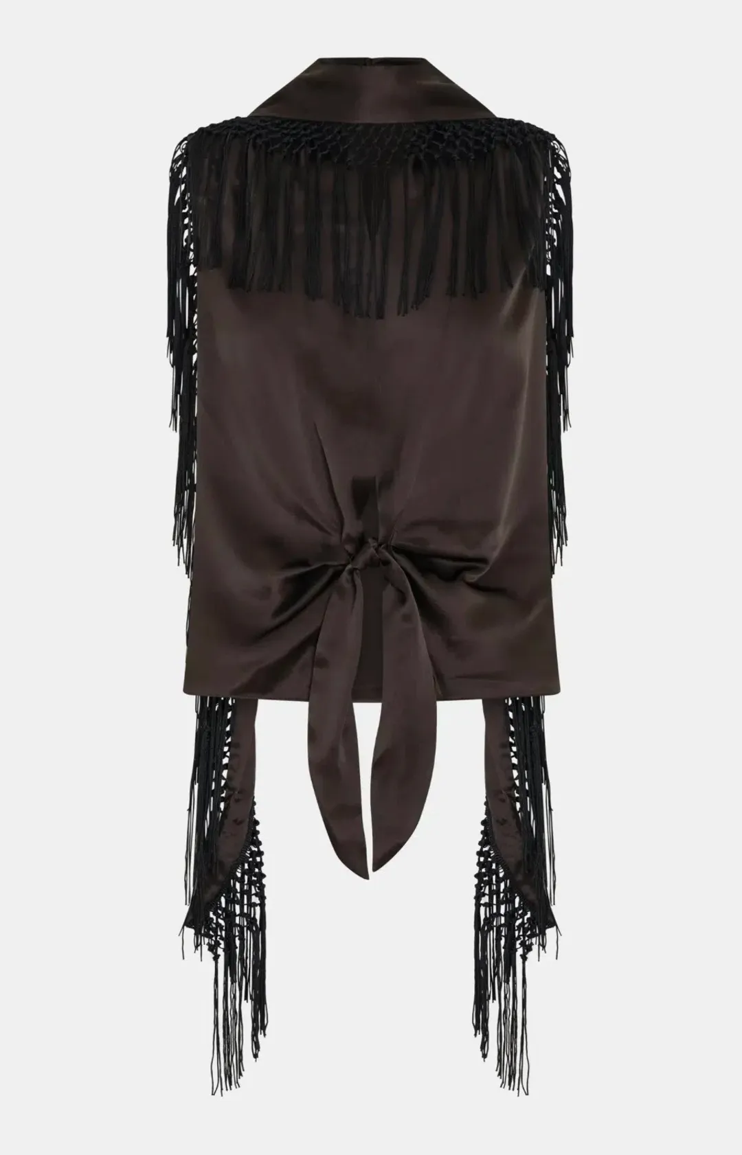 Sir the Label Gabriete Pant and Lula Fringe Tie Top (removable fringe scarf) size 0 for rent on The Volte - main image