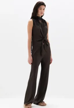 Sir the Label Gabriete Pant and Lula Fringe Tie Top (removable fringe scarf) size 0 for rent on The Volte - image 2