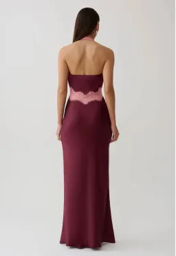 Meshki Louise Maxi Dress size 18 Burgundy for rent on The Volte - image 2