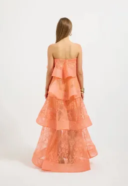 Pasduchas Ophelia Lace Maxi Dress size 12 Sunkissed for rent on The Volte - image 3