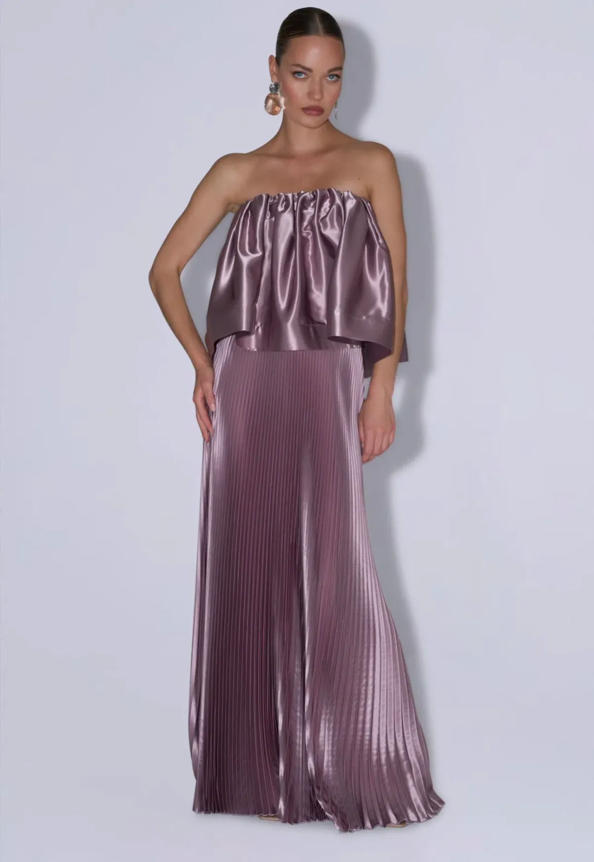 Lidee Breanna Top & Gala Skirt Set size 10 Rosewood for rent on The Volte - main image