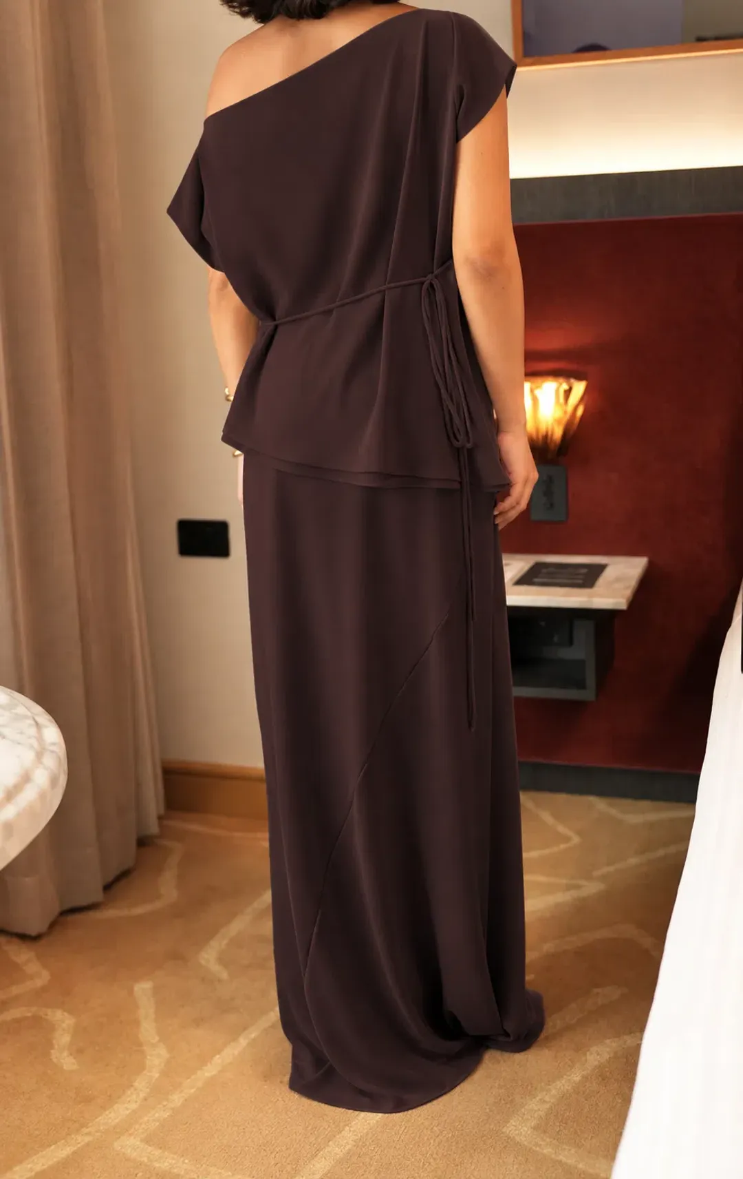 Jafrie by R Juliette top & skirt size 18 mocha for rent on The Volte - main image