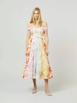 Zimmermann Postcard Spliced Midi Size 1 (AU 10) for rent on The Volte - image 2