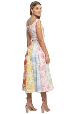 Zimmermann Postcard Spliced Midi Size 1 (AU 10) for rent on The Volte - image 4