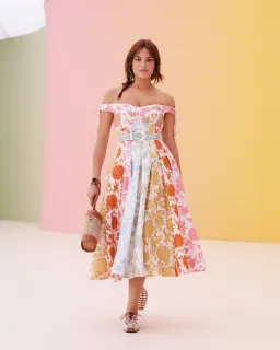 Zimmermann Postcard Spliced Midi Size 1 (AU 10) for rent on The Volte - image 1