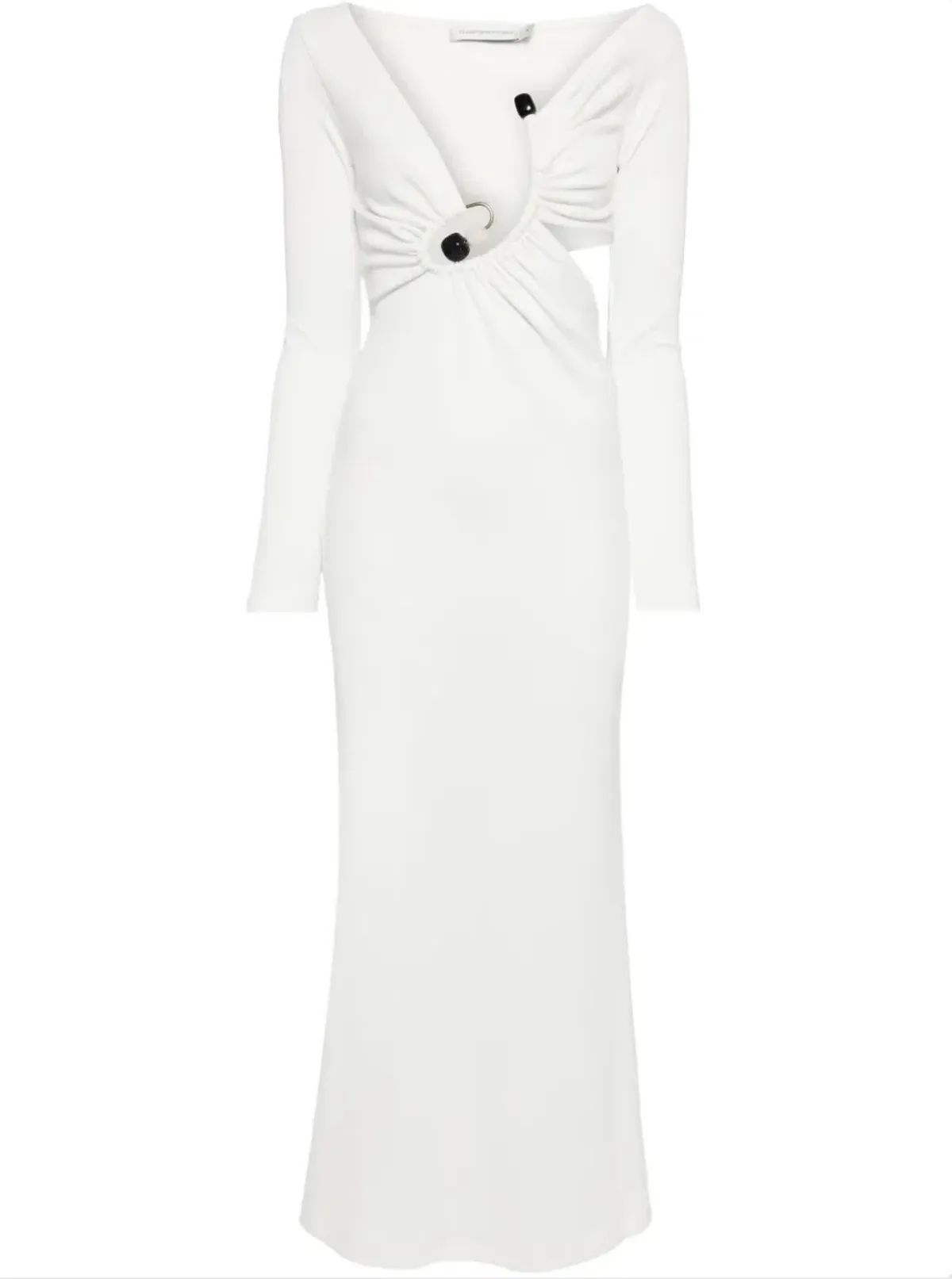 Christopher Esber White Spiral Crystal Long Sleeve Dress - Size 10 AU - Image 6