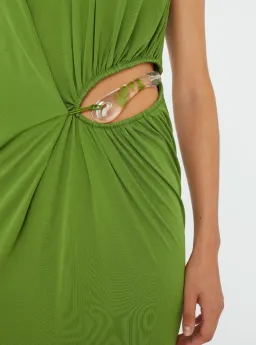 Christopher Esber Cactus Encased Nature Jersey Tank Dress - Size 10 AU for rent on The Volte - image 4