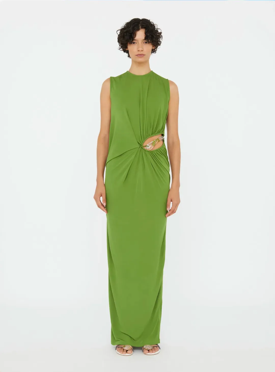 Christopher Esber Cactus Encased Nature Jersey Tank Dress - Size 10 AU for rent on The Volte - main image