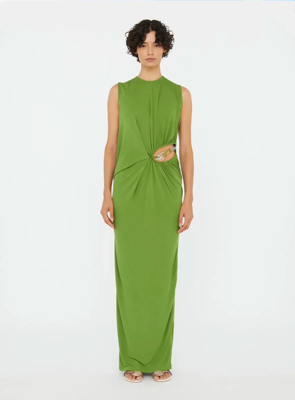 Christopher Esber Cactus Encased Nature Jersey Tank Dress - Size 10 AU - Image 1