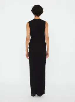 Christopher Esber Black Encased Nature Jersey Tank Dress - Size 10 AU for rent on The Volte - image 3