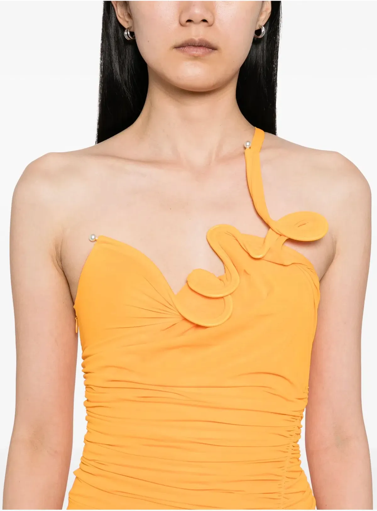 CHRISTOPHER ESBER TANGELO MOULDED VENUS ONE SHOULDER MINI DRESS - SIZE 8 - Image 4