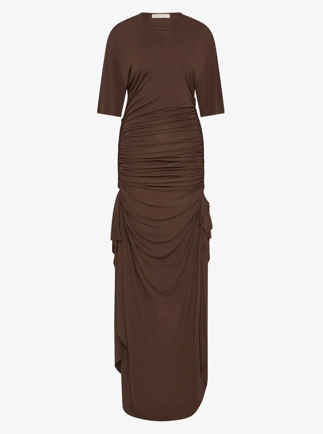 Christopher Esber Java Shibari Jersey Ruche Tee Dress - Size 4 AU for rent on The Volte - main image