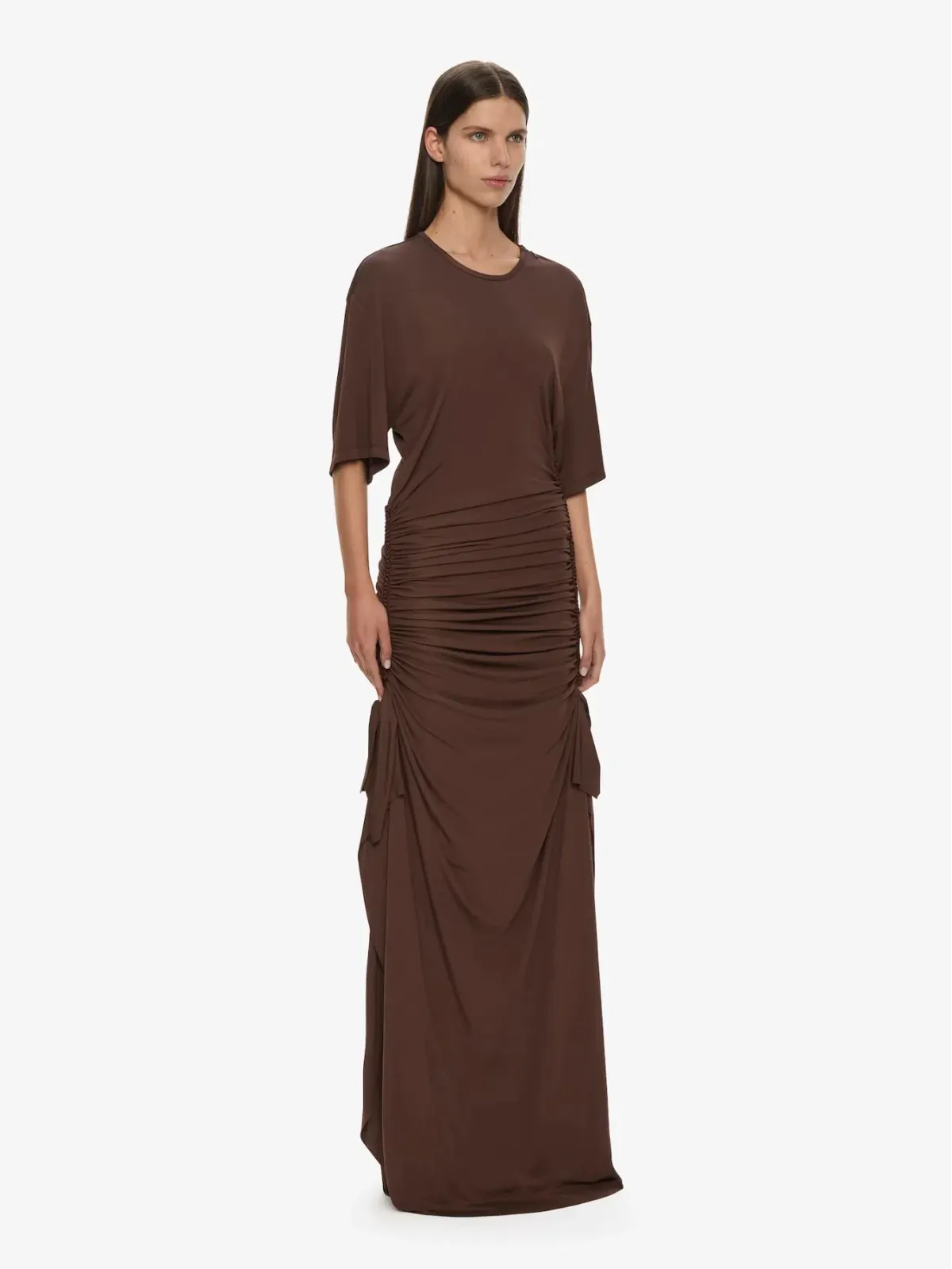 Christopher Esber Java Shibari Jersey Ruche Tee Dress - Size 4 AU - Image 2