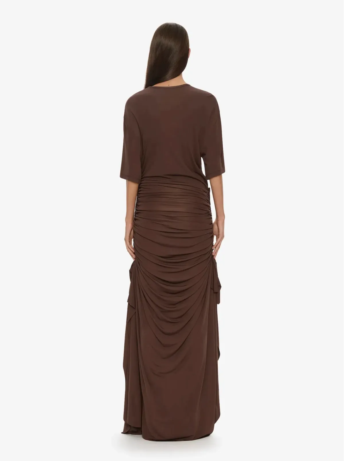Christopher Esber Java Shibari Jersey Ruche Tee Dress - Size 4 AU - Image 3