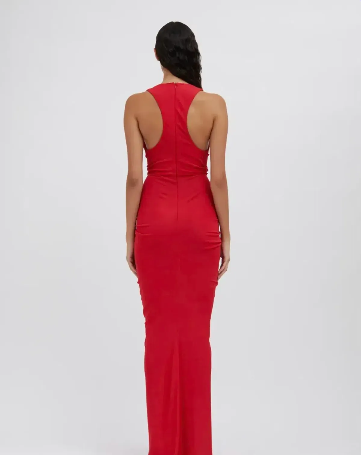 Christopher Esber Watermelon Vivenda Drape Front Dress - Size 12 AU - Image 3